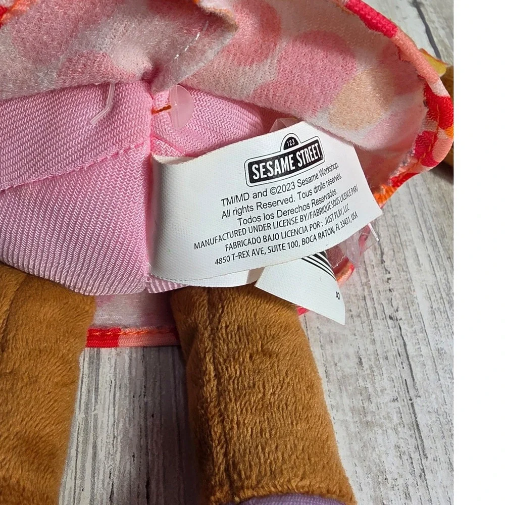 Sesame Street Gabrielle Plush Doll 13 Inch Just Play 2023 Orange Pink Outfit